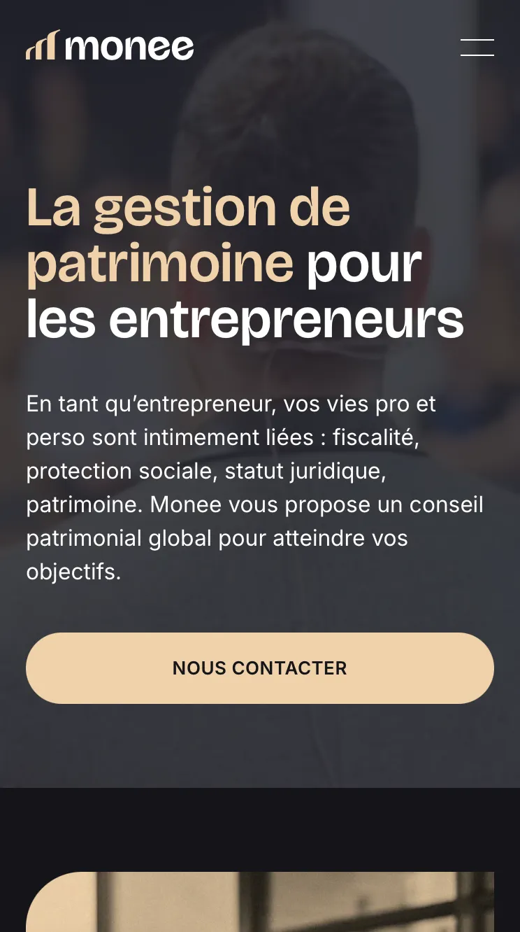 monee.fr sur mobile